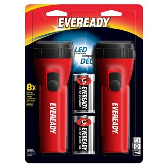 EVEREADY USA 2PK LED FLASHLIGHTS (2x